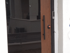 Glass security door